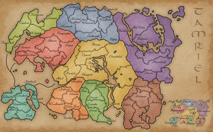 the map